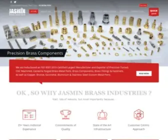 Jasminbrassind.com(Jasmin Brass Industries) Screenshot