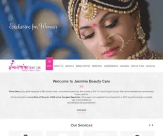 Jasminebeauty.in(Jasmine Beauty Parlor Ahmedabad Gujarat India) Screenshot