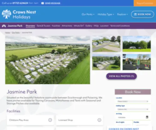 Jasminepark.co.uk(Luxury Caravan & Camping Holidays in Scarborough & Pickering) Screenshot