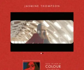 Jasminethompson.com(Jasmine Thompson Official Website) Screenshot