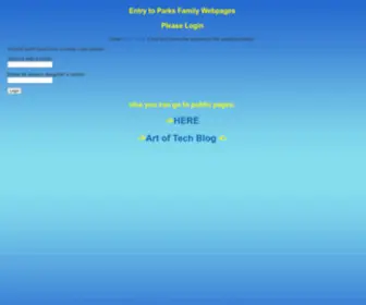 Jason-Parks.com(Parks Family Login Page) Screenshot