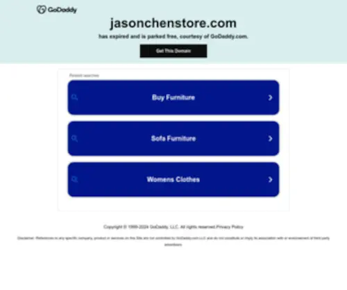 JasonchenStore.com(JasonchenStore) Screenshot