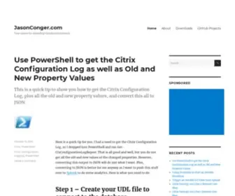 Jasonconger.com(Home) Screenshot