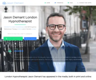 Jasondemant.com(Hypnotherapy in London) Screenshot