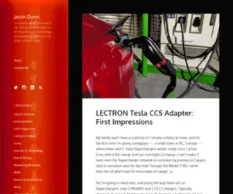 Jasondunn.com(A canadian geek dad living in the USA sharing thoughts on personal finance) Screenshot