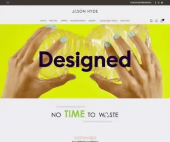 Jasonhyde.com(Sustainable Watches & Jewelry with recycled materials) Screenshot