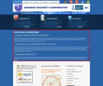 Jasonicssecurity.com(Jasonics Security) Screenshot