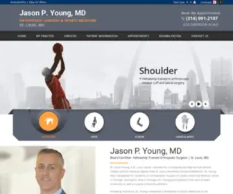 Jasonpyoungmd.com(Orthopedic surgeon) Screenshot