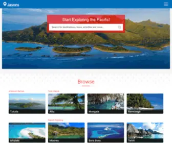 Jasons.com(South Pacific Island Accommodation) Screenshot