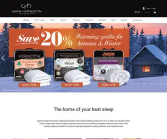 Jaspaherington.net.au(Quality Bedding Products & Bedding Brands Australia) Screenshot