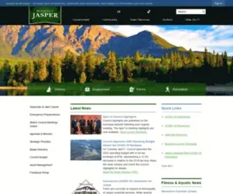 Jasper-Alberta.com(Municipality of Jasper) Screenshot