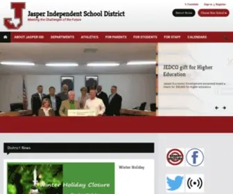 Jasperisd.net(Jasper Independent School District) Screenshot