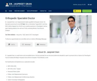 Jaspreetsran.com(Dr. Jaspreet Sran) Screenshot