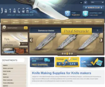 Jatagan.eu(Knife making supplies) Screenshot