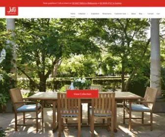 Jati.com.au(Teak Outdoor Furniture Stores Melbourne & Sydney) Screenshot