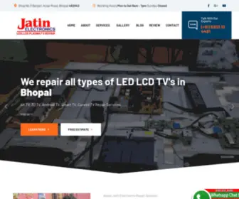 Jatinelectronics.com(Jatin Electronics LED TV Repair Service bhopal) Screenshot