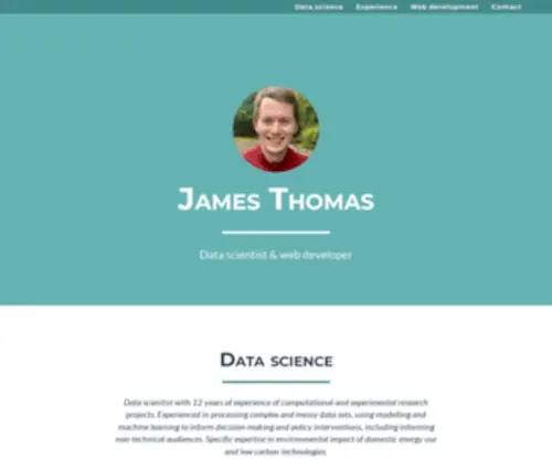 Jatonline.co.uk(Data scientist & web developer) Screenshot