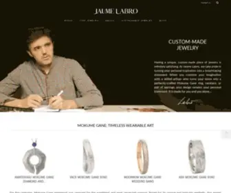 Jaumelabro.com(Bespoke Mokume Gane Rings and Fine Jewelry) Screenshot