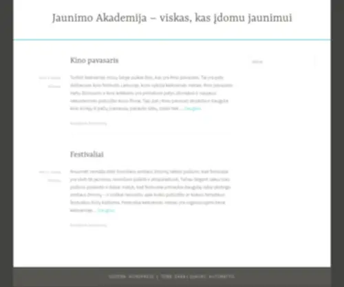 Jaunimoakademija.lt(Viskas apie moksl) Screenshot