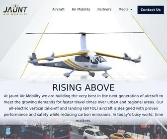 Jauntairmobility.com(Jaunt Air Mobility) Screenshot