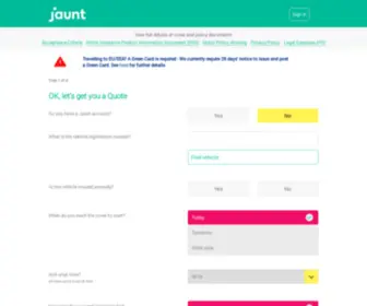 Jauntinsurance.co.uk(Get A Quote) Screenshot