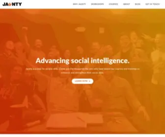 Jaunty.org(The gym for your social life and social skills) Screenshot
