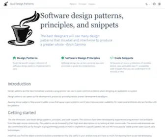 Java-Design-Patterns.com(Java Design Patterns) Screenshot