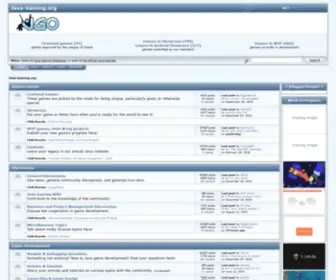 Java-Gaming.org(Home of the largest java game developer community) Screenshot