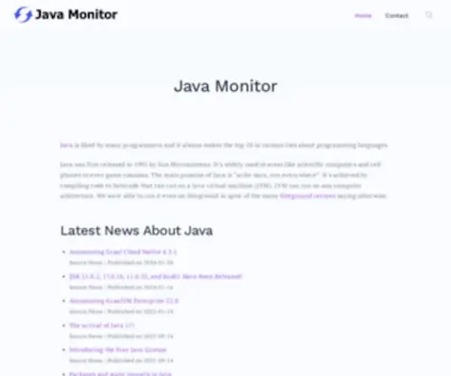 Java-Monitor.com(Java Monitor) Screenshot