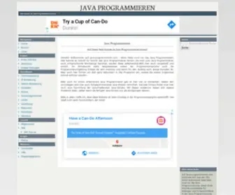 Java-Programmieren.com(Java Programmieren lernen) Screenshot