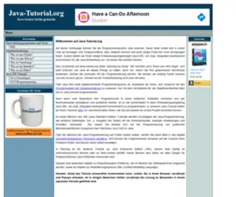 Java-Tutorial.org(Anfänger) Screenshot