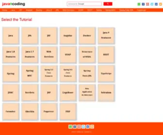 Java4Coding.com(Java Jee Tutorials) Screenshot