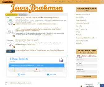 Javabrahman.com(Tutorials on Java) Screenshot
