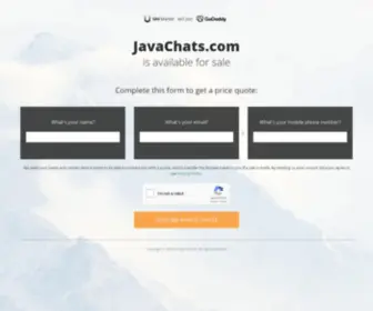 Javachats.com(The Leading Chats Site on the Net) Screenshot