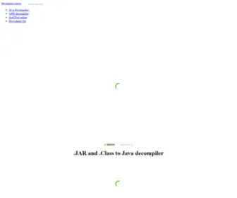 Javadecompilers.com(Java decompilers online) Screenshot