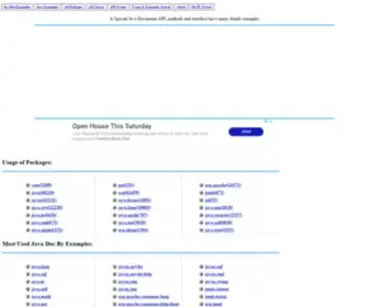 Javadocexamples.com(JAVA DOC BY EXAMPLES) Screenshot