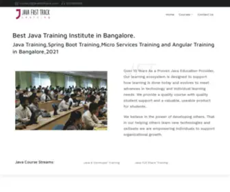 Javafasttrack.com(Best Java Training Institute in Bangalore) Screenshot