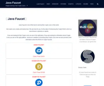 Javafaucet.com(Java Faucet) Screenshot