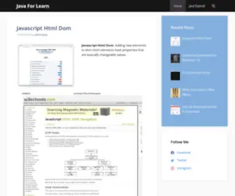 Javaforlearn.com(Javaforlearn) Screenshot