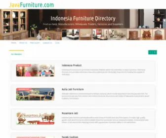 Javafurniture.com(INDONESIA FURNITURE MANUFACTURERS) Screenshot