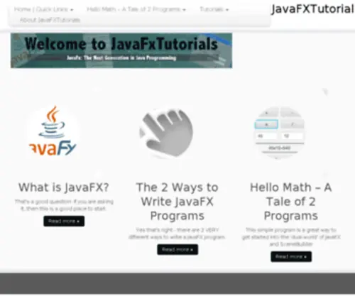 JavafXtutorials.com(JavafXtutorials) Screenshot