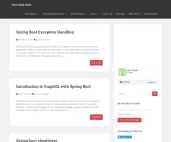 Javagists.com(Java Code Gists) Screenshot