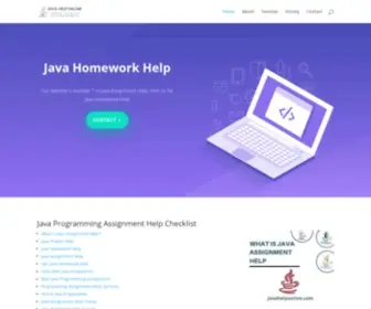 Javahelponline.com(Our website) Screenshot