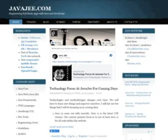 Javajee.com(Engineering Full Stack Apps with Java and JavaScript) Screenshot