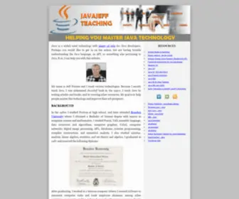 Javajeff.ca(JavaJeff Teaching) Screenshot