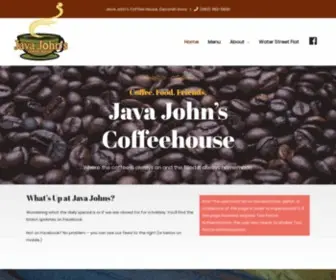 Javajohnscoffeehouse.com(Coffee) Screenshot