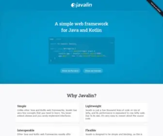 Javalin.io(A lightweight Java and Kotlin web framework) Screenshot