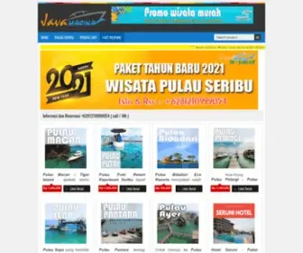 Javamarinaholiday.com(Wisata Kepulauan Seribu) Screenshot