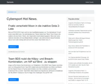 Javamem.com(Cybersport Hot News) Screenshot