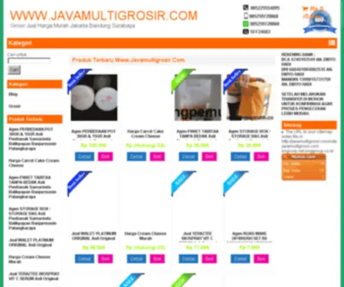 Javamultigrosir.com(Distributor Produk Online Harga Grosir Termurah) Screenshot